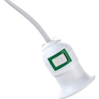 Подвесной патрон с выключателем и вилкой Uniel E27 2M WHITE DLC-P-T50B UL-00007434