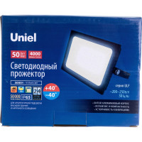 Светодиодный прожектор Uniel 50W 3000K IP65 200-250В BLACK ULF-F21 UL-00007733