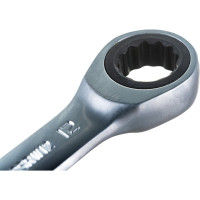 Гаечный ключ Thorvik CSRW12 комбинированный трещоточный короткий, 12 мм 53521