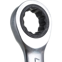 Гаечный ключ Thorvik CSRW17 комбинированный трещоточный короткий, 17 мм 53526