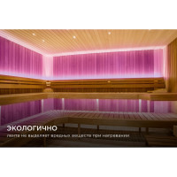 Светодиодная лента Apeyron для бани и сауны 5м, 24В, 14,4Вт/м, smd2835, 120д/м, IP68, фиолетовый/00-329