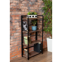 Стеллаж ТИТАН МЕТА СЛС-1/1200, ясень тёмный шимо 4670026243284