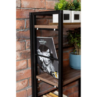 Стеллаж ТИТАН МЕТА СЛС-1/1200, ясень тёмный шимо 4670026243284