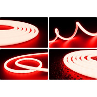 Светодиодная лента для бани и сауны Apeyron 5м, 24В, 14,4Вт/м, smd2835, 120д/м, IP68, крас. 00-326