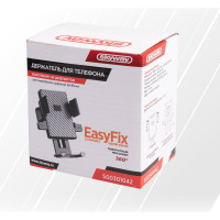 Держатель телефона SKYWAY на дефлектор (шир.58-85мм) 360 черный карбон S00301042