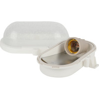 Светильник ЭРА НБП 01-60-012 с ободком Евро пластик/стекло IP53 E27 max 60Вт овал белый Б0052016