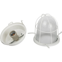 Светильник ЭРА НСП 02-100-003 с решеткой Желудь сталь стекло IP54 E27 max 100Вт белый Б0052019