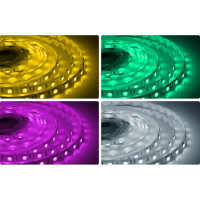 Светодиодная лента APEYRON в блистере 12В, СТ, 7,2Вт/м, smd5050 RGB. 38BL