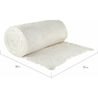 Техническое полотно LAIMA , плотное, светлое, 0,75х50 м, шаг 2,5 мм, уборка/обтирка, Премиум 603911