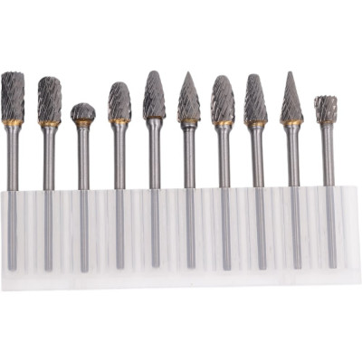 Набор борфрез 10 шт, 3 мм, CrMo SKRAB 37090