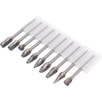 Набор борфрез 10 шт, 3 мм, CrMo SKRAB 37090