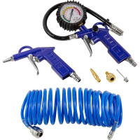 Пистолет для подкачки шин с манометром и шлангом Forcekraft FK-STG-26K6(50329)