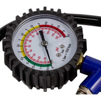 Пистолет для подкачки шин с манометром и шлангом Forcekraft FK-STG-26K6(50329)