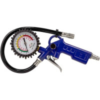 Пистолет для подкачки шин с манометром и шлангом Forcekraft FK-STG-26K6(50329)