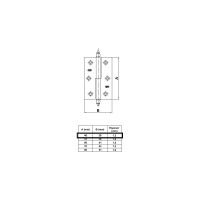 Петля Amig IZ-П покрытие латунь 541-40 (IZ)