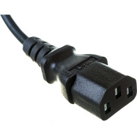 Кабель питания Hyperline PWC-IEC13-IEC14-1.0-BK монитор-компьютер IEC 320 C13 - IEC 320 C14 43793