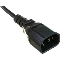 Кабель питания Hyperline PWC-IEC13-IEC14-1.0-BK монитор-компьютер IEC 320 C13 - IEC 320 C14 43793