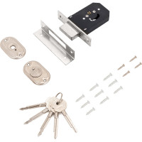 Врезной замок СТАНДАРТ 955-5К CP (хром; крестовой ключ; без ручек) 9274