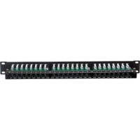 Патч-панель ExeGate EPPHD-19-48-8P8C-C6-110D 19 UTP 48 port cat 6 dual IDC 1U RoHS Black 281082