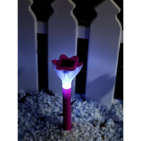 Садовый светильник на солнечной батарее Uniel PT305 PINK CROCUS USL-C-420 UL-00001762