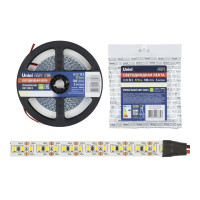 Светодиодная лента Uniel 2835-180LED/m-10mm-IP20-DC12V-17W/m-5M-3000K PROFI катушка в герметичной упаковке UL-00007639