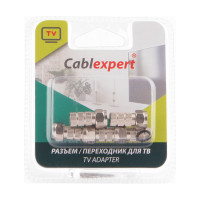 F коннектор Cablexpert для кабеля RG6, 5 шт, с уплотнительным резиновым кольцом SPL6-02