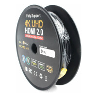 Активный оптический HDMIv2.0 кабель Cablexpert 50м 19M/19M AOC Premium S позолоченные разъемы экран CCBP-HDMI-AOC-50M