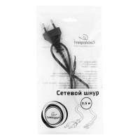 Кабель питания для аудио и видео техники Cablexpert 0.5м CEE 7/16-C7 2-pin 2x0,5 черный PC-184/2-0.5М