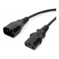 Кабель питания Cablexpert системный блок-монитор 5м C13-C14 VDE 3х0.75мм2, 10А с заземлением, 5м, черный, пакет PC-189-VDE-5M