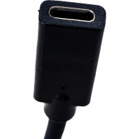 Кабель-переходник Cablexpert USB3.0 AM/Type-C(F), медь, Pro, 0.1м, черн, пакет A-USB3-AMCF-01