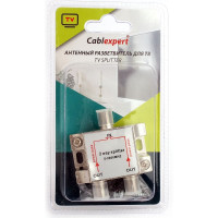 Профессиональный ТВ сплиттер Cablexpert на 2 телевизора, Power Pass 5-2400MHZAS-TV-PP-02 AS-TV-PP-02