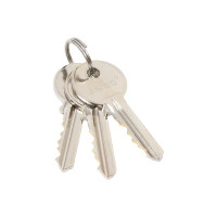 Цилиндр замка ANBO 2200 ключ/ключ, английский, 3 ключа, никель 4545 l3599 ANBO22004545