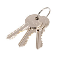 Цилиндр замка ANBO 2200Т ключ/барашек, английский, 3 ключа, никель 3545 l3600 ANBO2200Т3545