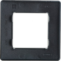 Рамка для розеток и выключателей ЭРА Серия 12 12510112 на 1 пост, Сатин, графит Б0052505