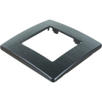 Рамка для розеток и выключателей ЭРА Серия 12 12510112 на 1 пост, Сатин, графит Б0052505