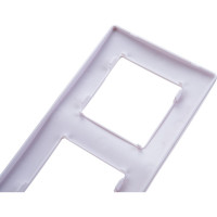 Рамка для розеток и выключателей ЭРА Серия 12 12510401 на 4 поста, Сатин, белый Б0052529