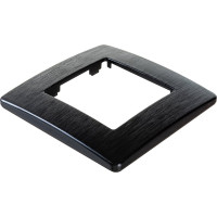 Рамка для розеток и выключателей ЭРА Серия 12 12510106 на 1 пост, Сатин, черный Б0052504