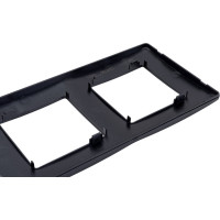 Рамка для розеток и выключателей ЭРА Серия 12 12510406 на 4 поста, Сатин, черный Б0052534