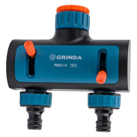 Двухканальный распределитель с внутренней резьбой GRINDA PROLine TS-2, 3/4"-1" 8-426312_z02