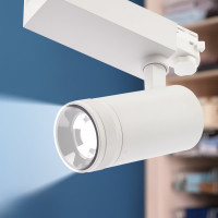 Трековый трехфазный светильник ЭРА STR309940KW20 регулируемый луч 4000K белый Б0049784