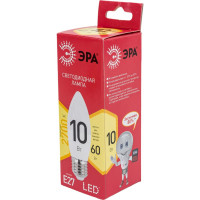 Светодиодная лампочка ЭРА RED LINE LED B35-10W-827-E27 R 10 Вт свеча теплый белый Б0052377