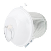 Светильник без решетки ЭРА Желудь сталь/стекло IP54 E27 max 100Вт 170х260 белый Б0052017