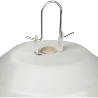 Светильник без решетки ЭРА Желудь сталь/стекло IP54 E27 max 100Вт 170х260 белый Б0052017