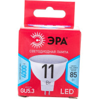 Светодиодная лампочка ЭРА RED LINE LED MR16-11W-840-GU5,3 R софит нейтральный белый Б0052441