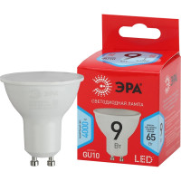 Светодиодная лампочка ЭРА RED LINE LED MR16-9W-840-GU10 R софит нейтральный белый Б0050692
