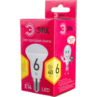 Светодиодная лампочка ЭРА RED LINE LED R50-6W-827-E14 R 6Вт рефлектор теплый белый Б0050699