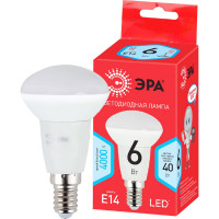 Светодиодная лампочка ЭРА RED LINE LED R50-6W-840-E14 R 6 Вт рефлектор нейт, белый свет Б0050700