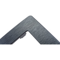 Рамка для розеток и выключателей ЭРА Серия 12 12510412 на 4 поста, сатин, графит Б0052535