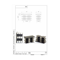 Заглушка Элимет (40х20 мм; 10 шт) БП-00001776