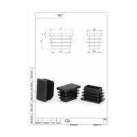 Заглушка Элимет (40х25 мм; 10 шт) БП-00001778